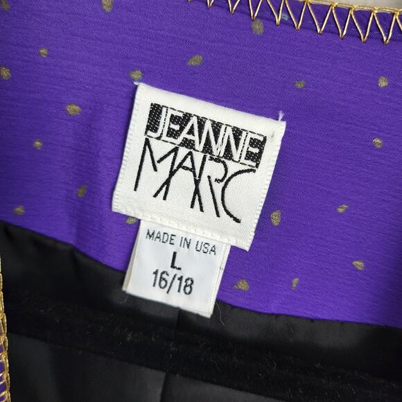 Vintage Jeanne Marc 3-Piece Women's Outfit Set Skirt, Top, and Jacket Purple - Picture 6 of 16